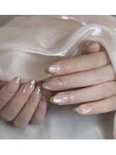 バイムーンサロン(By Moon Salon)/ミラーフレンチネイル