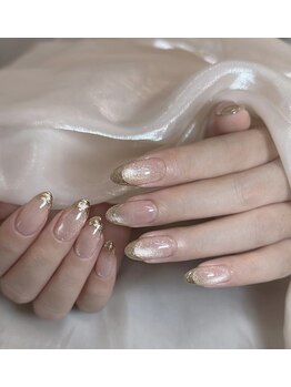 バイムーンサロン(By Moon Salon)/ミラーフレンチネイル