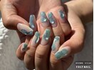 水光マグネット×シロップネイル