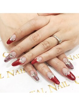 クリスタルネイル ゆめタウン博多店(CRYSTAL NAIL)/逆フレンチネイル
