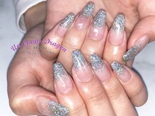 アン ジョーヌドラゴ/【ロングネイル】ラメグラ