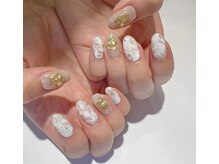 ハーティーネイル 自由が丘南口店(heartynail)/ニュアンス/ホワイト/クリア