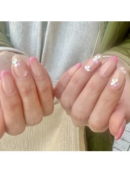 春ネイル/サクラ/ピンク