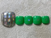 レイネイル 岐阜茜部店(RAY NAIL)/オーロラホログラムフット