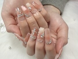 スカルプ/ロングネイル/長さ出し