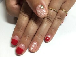 変型フレンチ×クリアアート