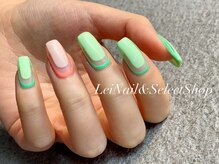 レイ ネイルアンドセレクトショップ(Lei Nail&Selectshop)/《グリーン×ネオン》