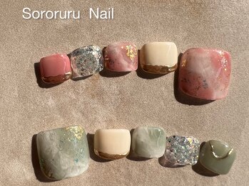 ソロルル ネイル(Sororuru Nail)/ニュアンスフットネイル