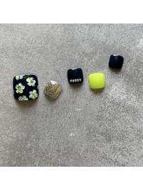 ヴィンテージお花ネイル
