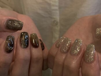 アイネイルズ 天神今泉店(I-nails)/【kie.h】ちぐはぐニュアンス