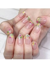 リグネイルスタジオ(Lig nail studio)/フラワーフレンチネイル