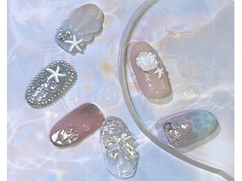 アイネイルズ 四条河原町店(I-nails)の写真/毎月新作デザインが登場！！  Summer Collection 9200円☆[河原町] 