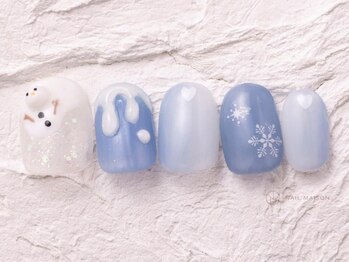 ネイルメゾン 渋谷店(NAIL MAISON)/雪だるまクリスマス冬結晶¥9000