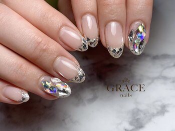 グレース ネイルズ(GRACE nails)/ガラスフレンチ