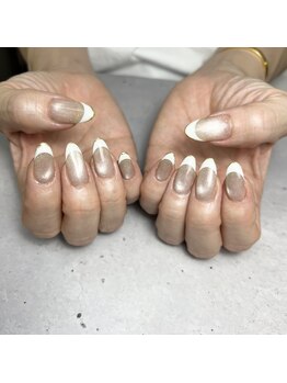 エムズネイル(M’s NAIL)/マグネット×フレンチネイル☆