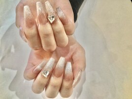 ☆3dマグベージュロンググラデ☆