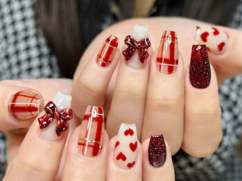 ウサギネイル 新大久保店(usagi nail)/リボンネイ