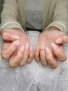 ふんわりピンクネイル