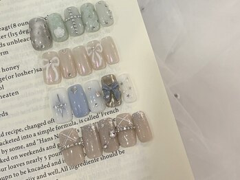 ネイルメゾン 梅田(NAIL MAISON)の写真/★HAND★スプリングコース￥8050♪季節感あるカラーリングとデザインで、理想のお洒落ネイルが完成☆[梅田]