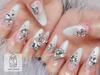 ネイルズガッシュ 溝の口店(NAILs GUSH)/グラデーション/ビジュー