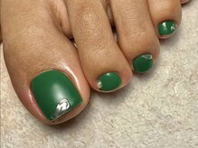 オーラリー ネイル アート メゾン(ORRERY nail art maison)/フット / マットグリーン