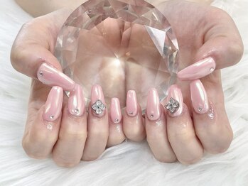 ピンクミラーワンカラー