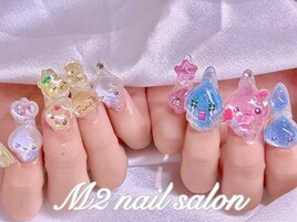 デコ盛りしずくちゃんネイル