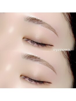 アイノワ 伏石駅前(eyenowa.)の写真/【完全個室空間での施術にウットリ♪】骨格による黄金比×似合わせアイブロウで貴方の最上級を引き出す◎