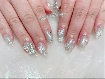 クイックスカルプ 新宿店(Quick Sukarupu)/水色ネイル