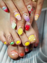 ネイルサロンアンドスクールエムズブロッサム(Nailsalon & school M's Blossom)/ジェルアートやり放題コース