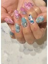 キラキラ大理石アート