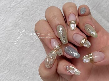 ユーティーネイル(Youty Nail)/ブルーニュアンスネイル