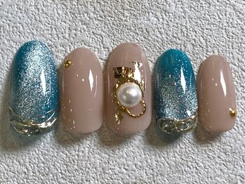 レイネイル 岐阜茜部店(RAY NAIL)/グリーンスターギャラクシー