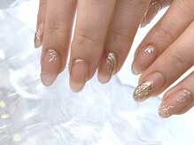 アロナ ネイルサロン アンド スクール(alona)/ゴールドミラーがアクセント☆