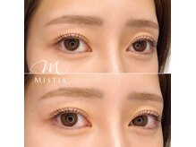 ミスティア(MISTIA)の雰囲気（まつげパーマとアイブロウラミネーションで綺麗な目元に）