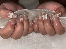 アルティノ ネイル ガーデン(altino nail garden)/フラッシュ×リボン