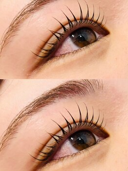 ミーサ 可児店(MYSA)の写真/コーティング付きまつ毛パーマ★流行りの束感デザインが簡単に再現できる♪キープ力の良さもポイント!