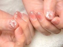 グロスネイル(gloss nail)/ジェルアート/チークネイル