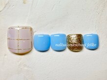 フェリーチェ(nail salon＆school felice)/フットネイル/定額制9900円/瑞江