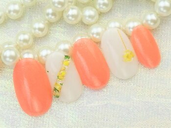 ネイルズガッシュ 大森駅前店(NAILs GUSH)/*ぷっくり押し花*