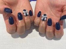 ビュー バイ ネオリーブ 用賀店(beau'r by neolive)/ネイビーネイルn