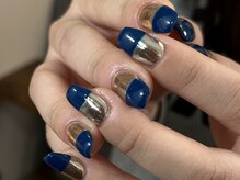 ルカ 原宿(lux)/メタリック × ブルー