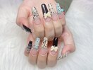 チップ持ち込みデザインネイル