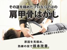 【肩甲骨はがし】のスペシャリスト集団！本物の技術を提供します