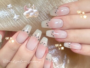 【148】チークネイルと星