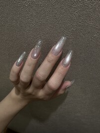 流行りのレースネイル♪