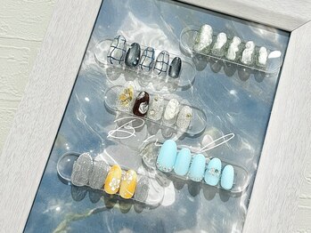 ビーネイル 名古屋志賀本通(B.nail)の写真/デザイン豊富◎[NEW]魅せる＊夏のニュアンス定額♪圧倒的リピート率を誇る上質salonで定額nailを。