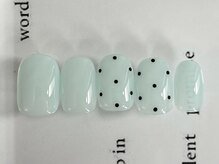 ジェミーネイル エビス(Jemiy nail ebisu)/ドットミントカラー6000yen