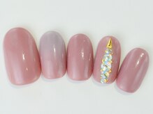 ネイルサロン ドレリッチ 大宮店(drerich)/パープルグレーグラデ