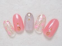 シックネイル(CHIC nail)/ピンク クリア シェルネイル